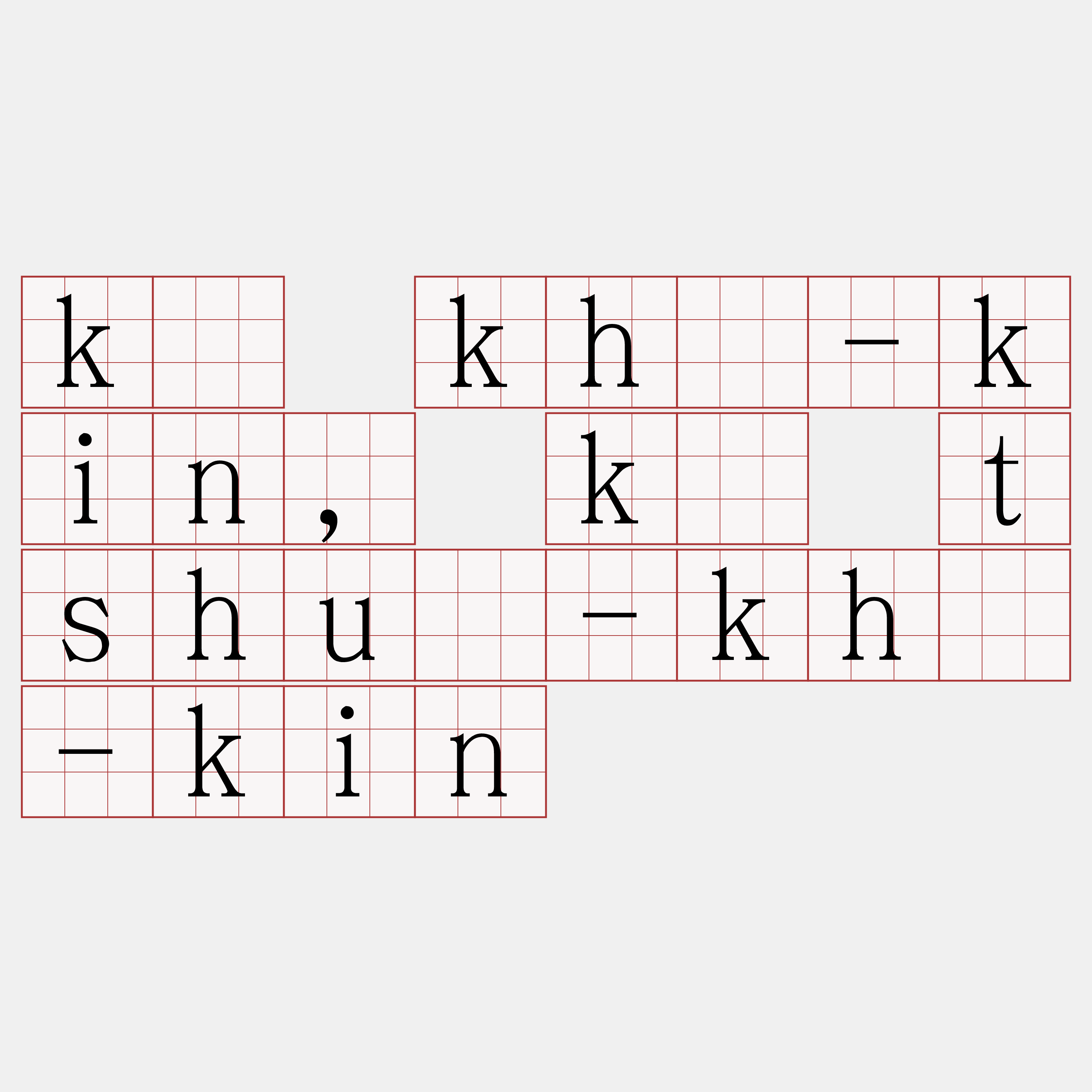 kā khí-kin, kā tshuì-khí-kin